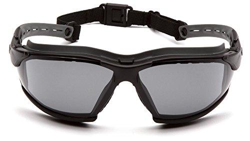 Pyramex Safety Pyramex Safety Products GB9420STM Isotope Safety Glasses, Gray H2MAX Anti-Fog Lens with Black Frame, Gray, One Size