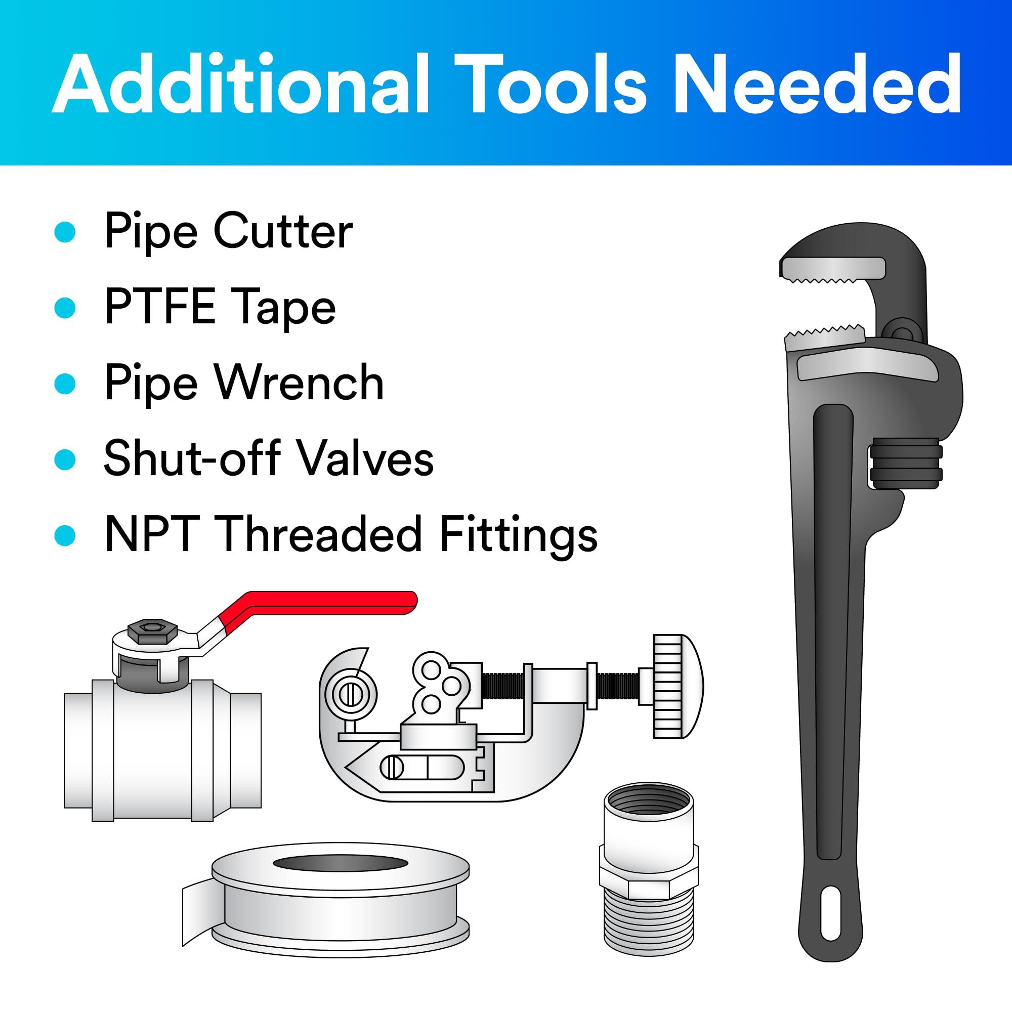 3M Aqua-Pure 3M Aqua-Pure Whole House Scale Inhibition Inline Water System AP430SS, Prevents Scale Build Up On Hot Water Heaters and Boilers