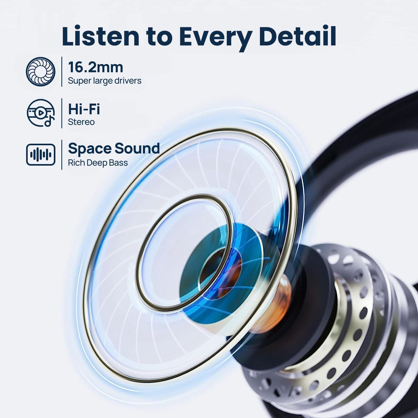 MOOR MOOR Beige OpenWave Open Ear Headphones Bluetooth 5.3 Wireless Earbuds, 40H Playtime ENC Noise Cancelling Earbuds with 16.2mm Dynamic Drivers for Premium Stereo Sound IPX4 Waterproof Earbuds