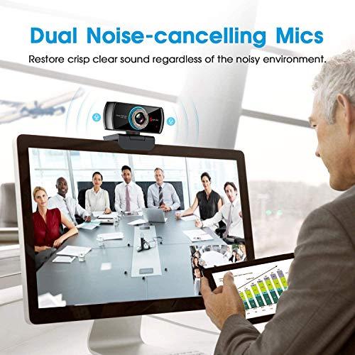 Angetube Angetube 1080P Webcam for Streaming, 920 PC Web Camera Calling Video Recording Cam for Windows Mac Conferencing Gaming Xbox Skype OBS Twitch Xsplit GoReact with Microphone & 100-Degree View Angle