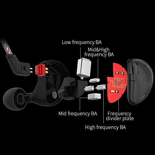 Kinboofi KZ AS10 in Ear Monitor Earbuds Headphone, Pure 5 Balanced Armature 5BA KZ Earbuds Earphone+KZ ZS10 Pro 2 in Ear Monitor Headphone