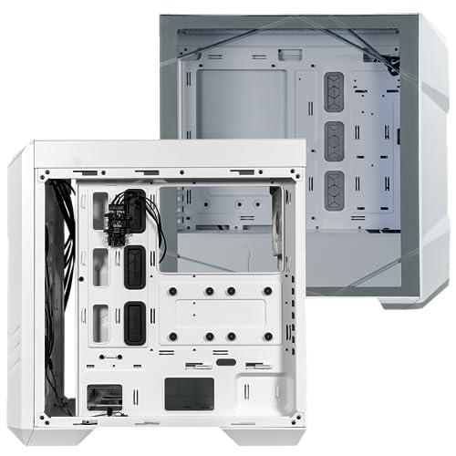 Cooler Master Cooler Master TD500 Mesh V2 White Mid-Tower Case, Polygonal Mesh, 3X 120mm ARGB Fans, USB Gen 2 Type C