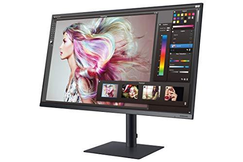 SAMSUNG SAMSUNG TU872 Series 32-Inch Viewfinity 4K UHD (3840x2160) Computer Monitor, Thunderbolt 3 Daisy Chain, HDMI, Display Port, Height Adjustable Stand, 3 Yr WRNTY (LF32TU872VNXGO)