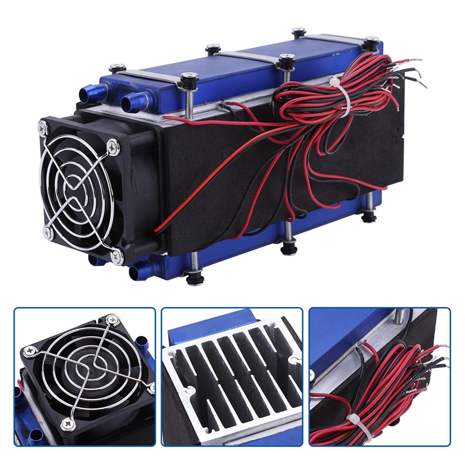 Hyuduo Peltier Refrigeration, Mini Air Conditioner,DC 12V 576W 8-Chip TEC1-12706 DIY Thermoelectric Cooler Air Cooling Device, Computer Heatsinks