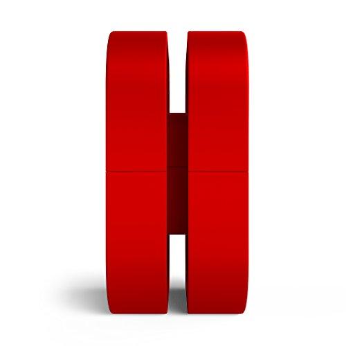 NZXT NZXT Puck - Cable Management and Headset Mount - Compact Size - Silicone Construction - Powerful Magnet for Computer Case Mounting - Red