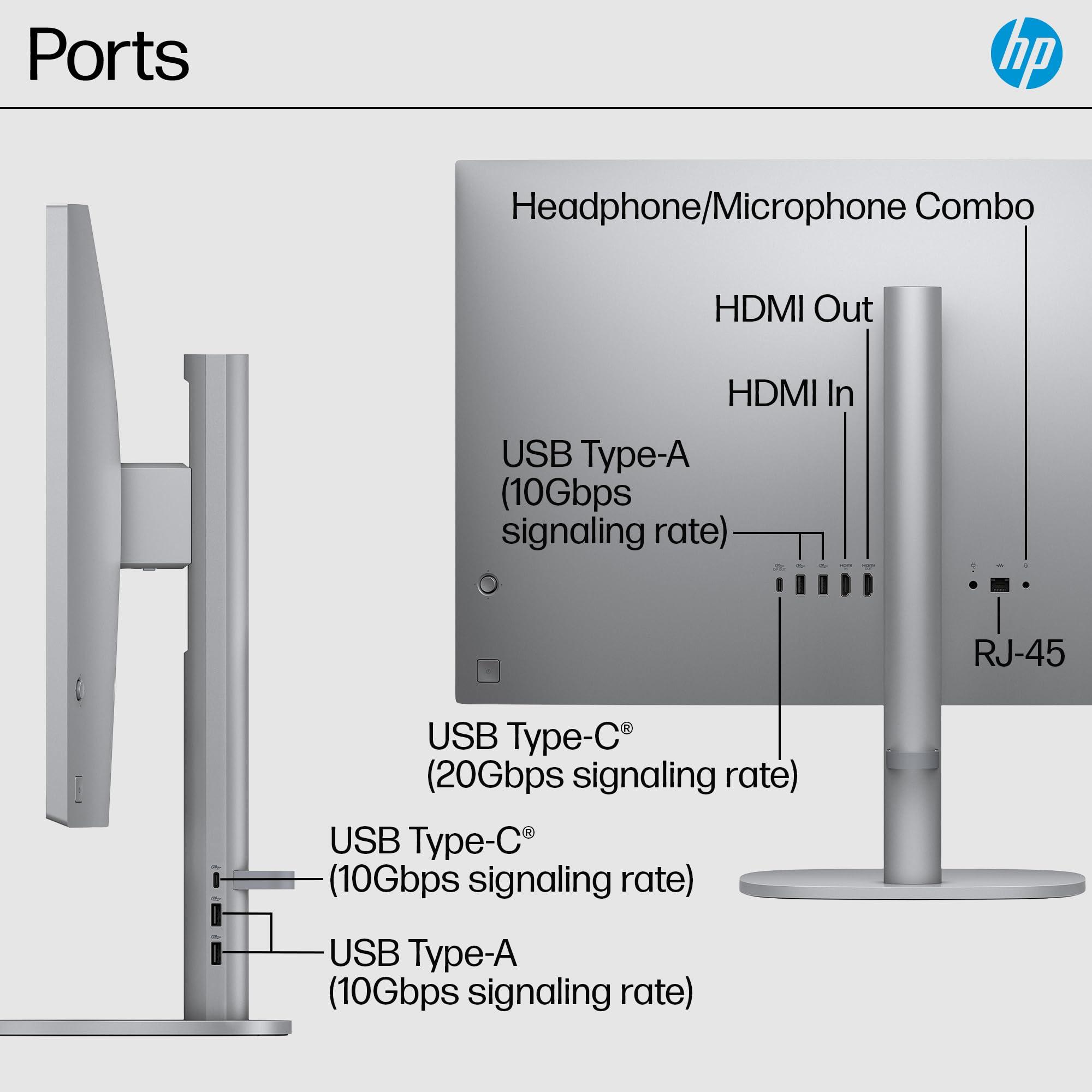 HP HP OmniStudio X 27" FHD Touch Screen All-in-One Desktop Intel Core U7-155H 16GB RAM 1TB SSD Meteor Silver