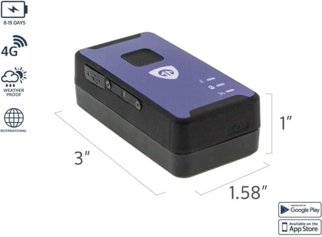 Brickhouse Security Brickhouse Car Trackers for Your Vehicle - Spark Nano 7 GPS Tracker with Magnetic Waterproof Case - Hidden Real-Time 4G LTE Vehicle Finder - GPS Tracking Device for Cars & More - Subscription Required