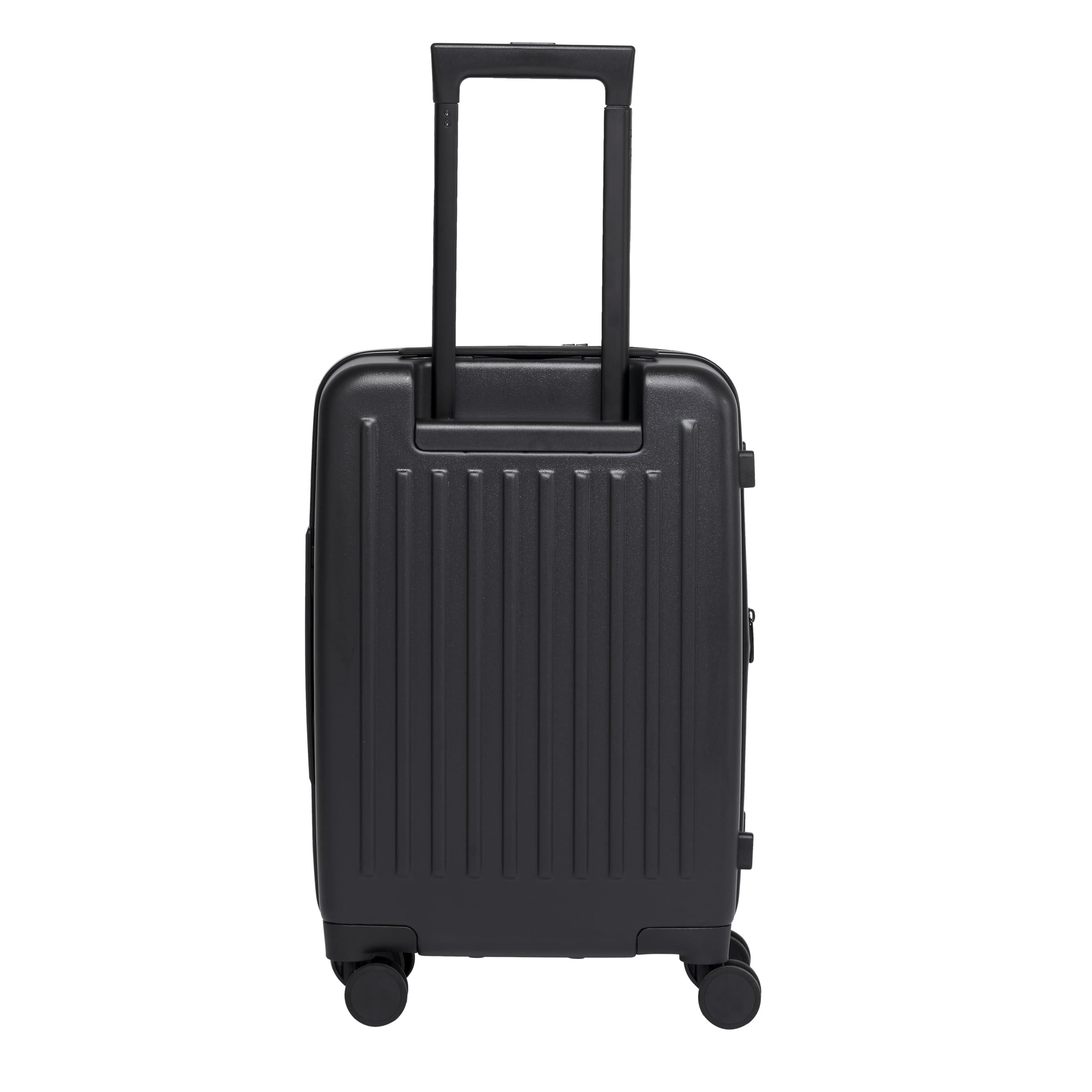acer Acer Hardside Expandable Luggage Laptop Bag with Spinner Wheels, Black