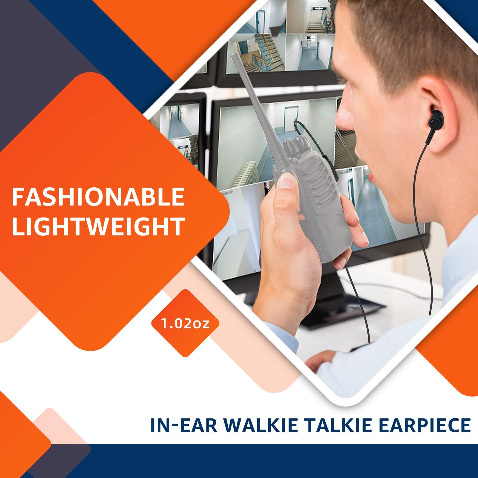 Retevis Retevis RT68 Walkie Talkie(6 Pack) with Earpiece(12 Pack),Portable FRS Two-Way Radio Rechargeable,with 6 Way Multi Unit Charger,Hands Free,Long Range,in-Ear and Earhook 2 Pin Walkie Talkie Earpiece