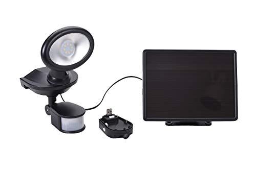 Maxsa Innovations Maxsa 44643-CAM-BK Solar Security Video Camera and Spotlight-Black