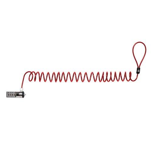 Kensington Kensington Portable Combination Cable Lock for Laptops and Other Devices - Red (K64671AM)