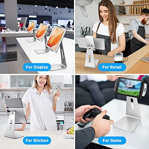 AboveTEK AboveTEK Elegant Tablet Stand, Aluminum iPad Stand Holder, Desktop Kiosk POS Stand for 7-13 inch iPad Pro Air Mini Galaxy Tab Nexus, Tablet Mount for Store Showcase Office Reception Kitchen Countertop