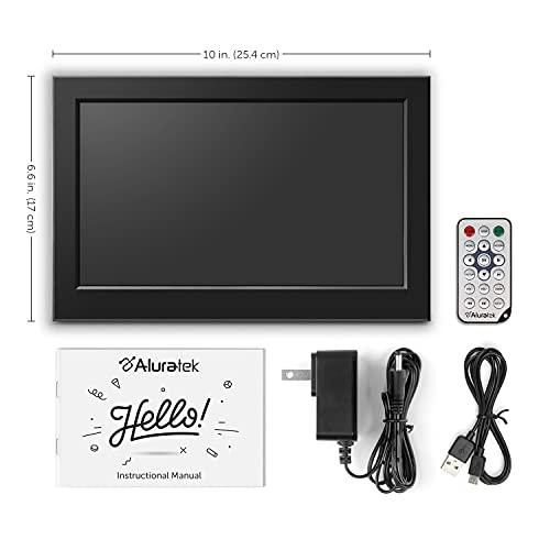Aluratek Aluratek 10" Slim Digital Photo Frame with 4GB Built-in Memory (ASDMPF09), Black