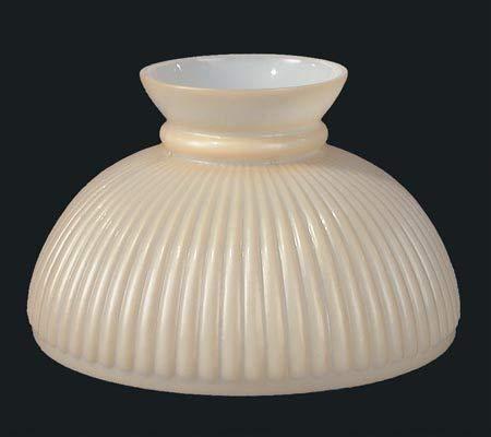 B&P Lamp B&P Lamp 10\" Shade, Rib, Cream Background