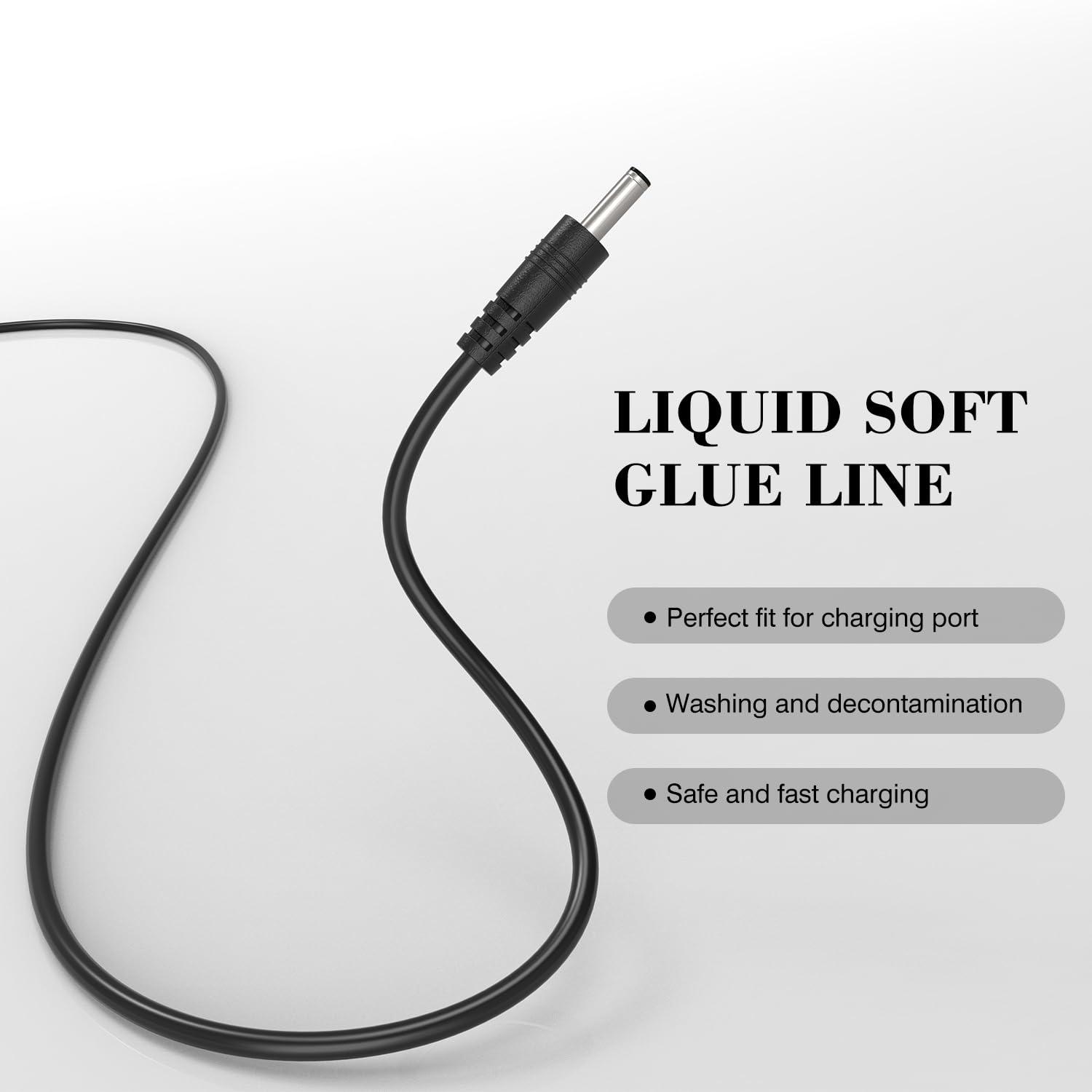 BOEEA 5V Charger Compatible with NuFACE Mini Facial Toning Device Pink/White/Green, Facial Toning Device Battery Power Adapter Charging Cord