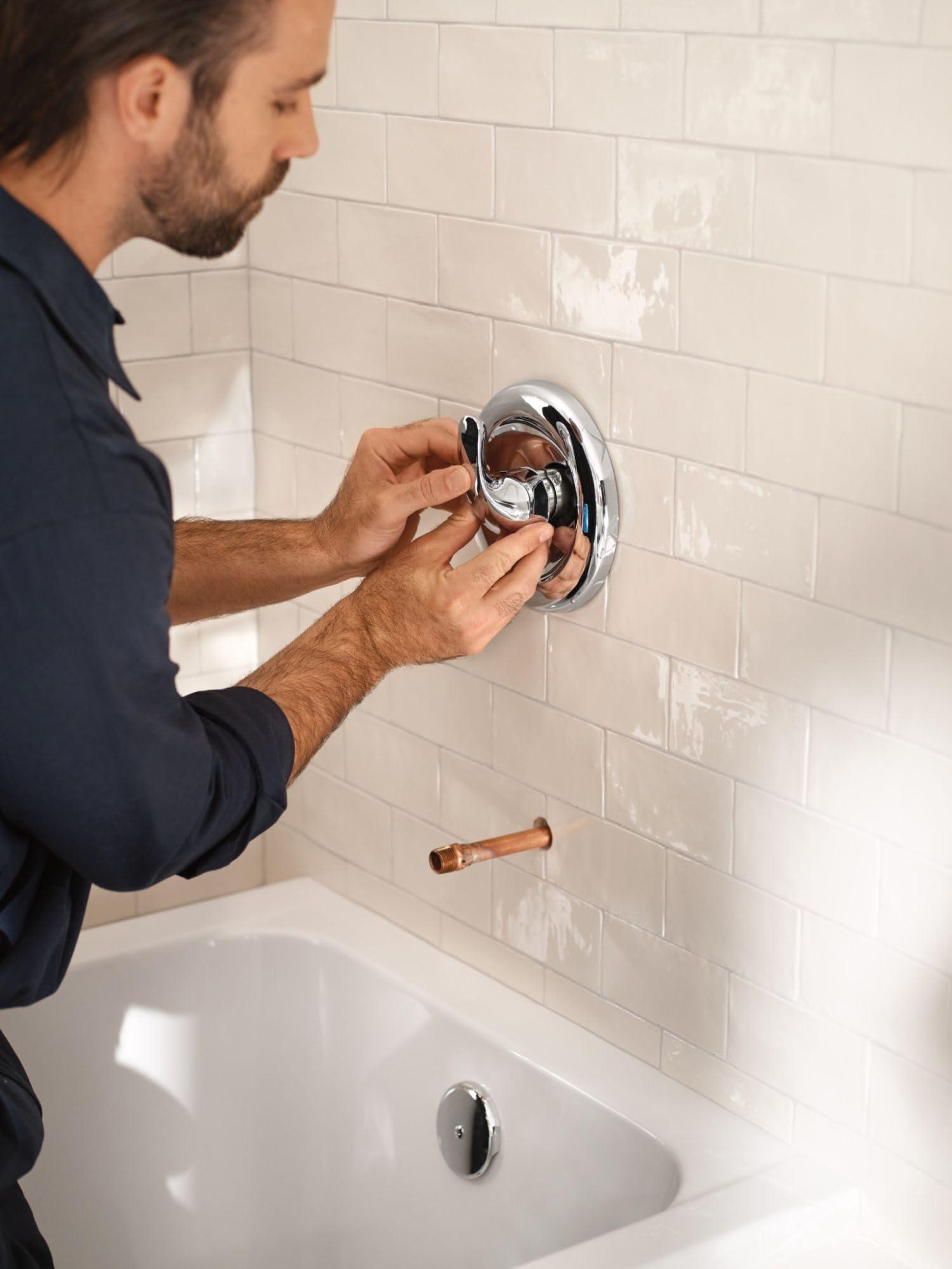 Moen MOEN 2510 M-Pact Brass Posi-Temp Pressure Balancing Tub and Shower Valve 1/2-Inch IPS Connections, 0.5, Unfinished