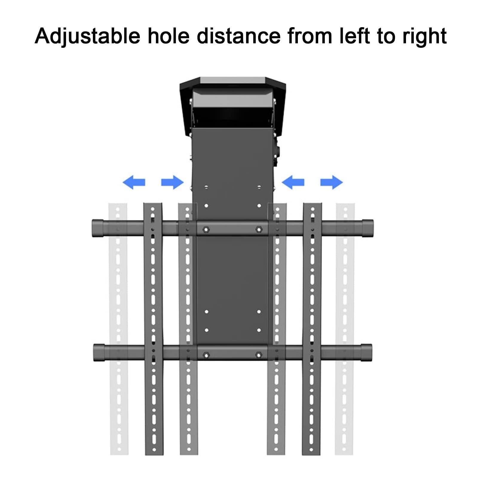 THEGA Tv Wall Mount - Motorized TV Lift, 0-85 Fold-Down Motorized TV Mount, Electric TV Ceiling Mount with Remote Control and Switch Control, Suitable for 50-90 Inch TVs Ceiling TV Mount