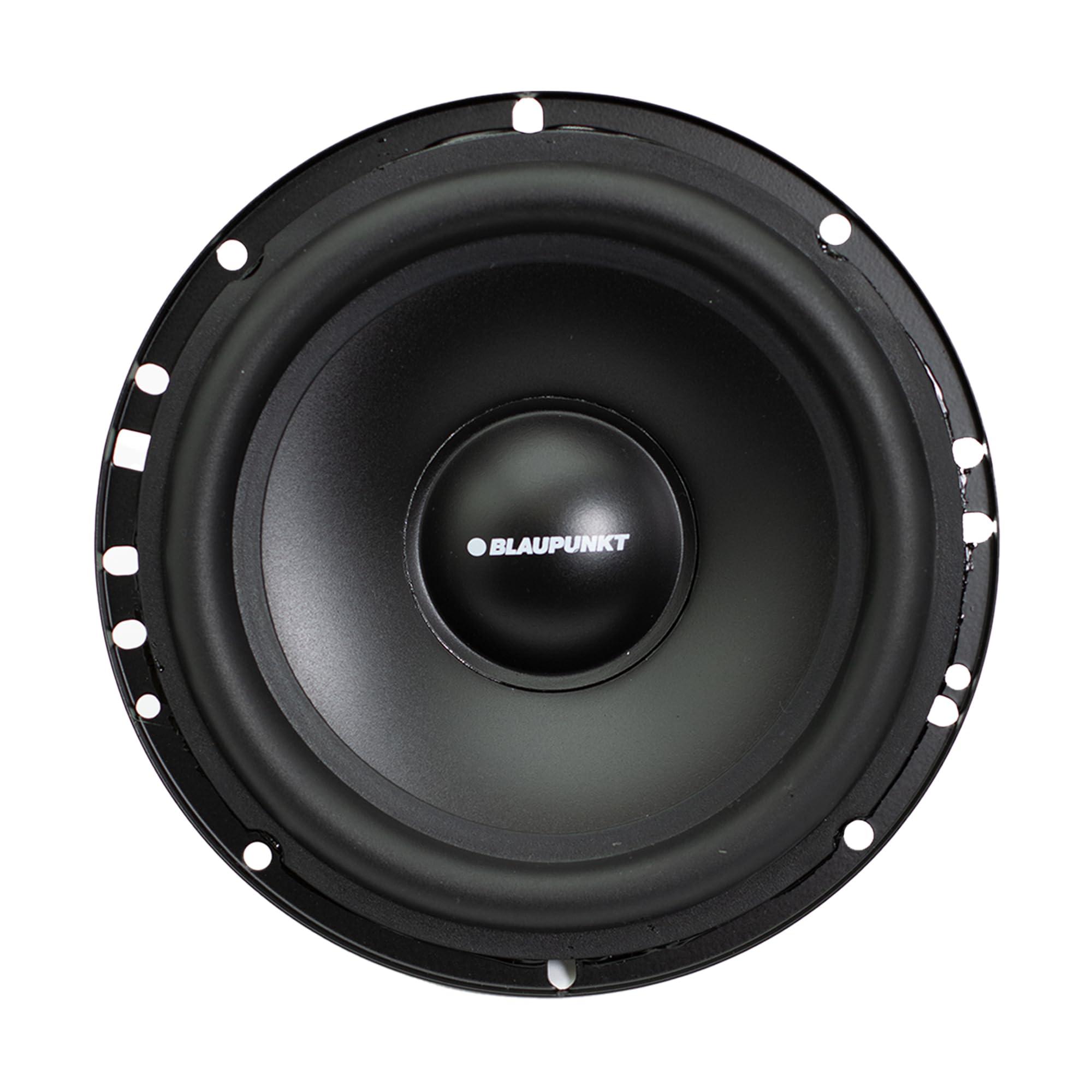 BLAUPUNKT BLAUPUNKT BPS-E650C 6.5\" 120W Component Car Speakers with Silk Dome Tweeters, High-Pass/Low-Pass Crossover, and Sleek Design