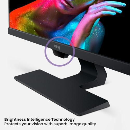 BenQ BenQ GW2480 Computer Monitor 24\" FHD 1920x1080p | IPS | Eye-Care Tech | Low Blue Light | Anti-Glare | Adaptive Brightness | Tilt Screen | Built-In Speakers | DisplayPort | HDMI | VGA,Black