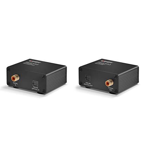 Lindy Lindy 150m Cat.6 TosLink Optical & Coaxial Digital Audio Extender, Stereo & Multi Channel Audio, Dolby Digital & DTS, Supports PoC (Power over Cat Cable), TV, Amplifier, Speaker, Soundbar, AV Receiver