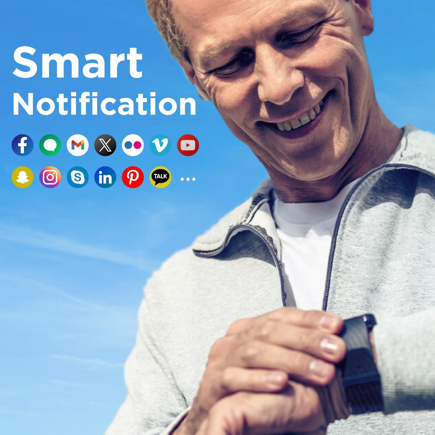 Motorola Motorola Moto Watch 70 - Health and Fitness Bluetooth Smartwatch for Every Day Wear, Advanced Health Features, Up to 10 Days Battery Life - Compatible with Android and iOS, Phantom Black