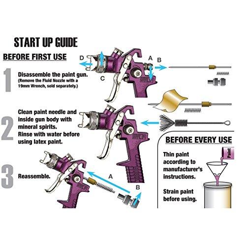 Central Pneumatic Central Pneumatic 47016 High Volume Low Pressure Gravity Feed Spray Gun, 20 oz