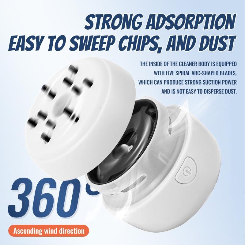 GSHLGAO GSHLGAO Desktop Vacuum Cleaner USB Charging with Vacuum Nozzle Cleaning Brush, cuteofficedeskaccessories Detachable Design & Portable Mini Table Dust Vaccum Cleaner Crumbs,