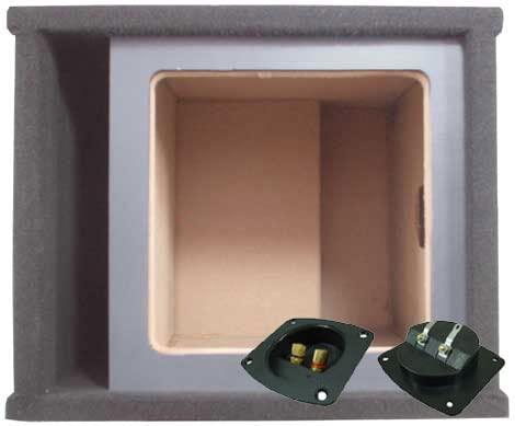 KICKER Kicker 44L7S122 Solo-Baric 12 Square L7 Dual 2 Ohm Sub and ASC SOLOSQ1X12V Single Sub Box Enclosure