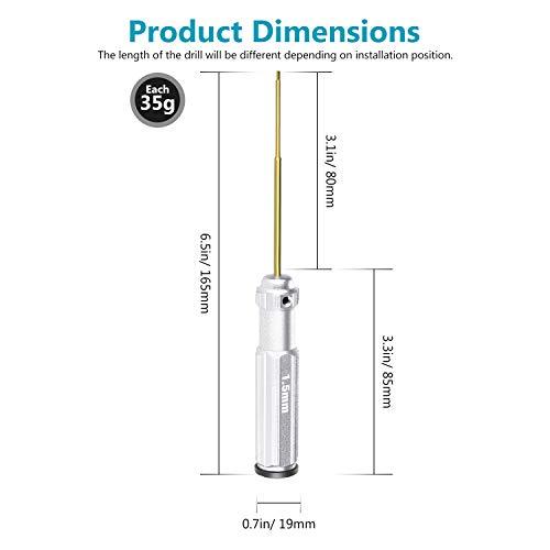 Neewer Neewer - Set of 4 Hexagonal Screwdrivers Made of Titanium Nitride with Coloured Handles.Compatible with 1.5, 2, 2.5 and 3mm Screws.
