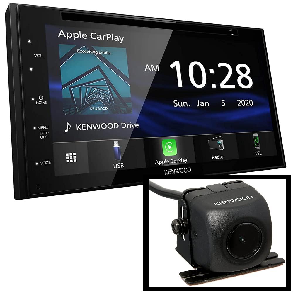 Kenwood Kenwood DDX5707S 6.8" DVD/CD Receiver with AM/FM RDS Tuner, Waze-Ready with Apple CarPlay or Android Auto and Built-in Bluetooth | Plus Kenwood CMOS-130 Rearview Camera