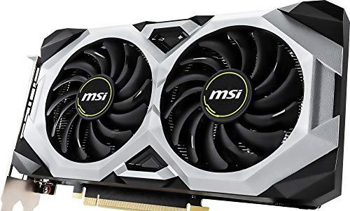 MSI MSI Gaming GeForce RTX 2060 6GB GDRR6 192-bit HDMI/DP 1710 MHz Boost Clock Ray Tracing Turing Architecture VR Ready Graphics Card (RTX 2060 Ventus GP OC)