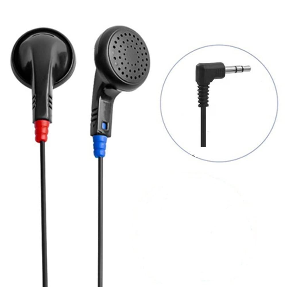 Saidbuds Saidbuds 100 Pack Bulk Classroom Earphones Disposable Earbuds Low Cost Headphones for Schools, Kids, Classrooms,Libraries (Black)