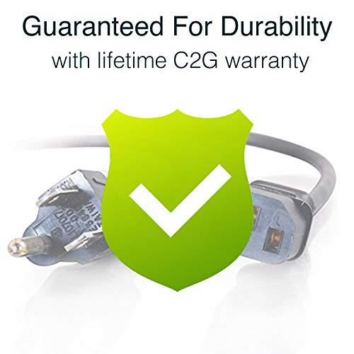C2G C2G Legrand C13 to 5-15 Power Cord, 3 Pin Power Cord, Black Universal Power Cord, 4 Foot Replacement Power Cable, 1 Count, C2G 29926