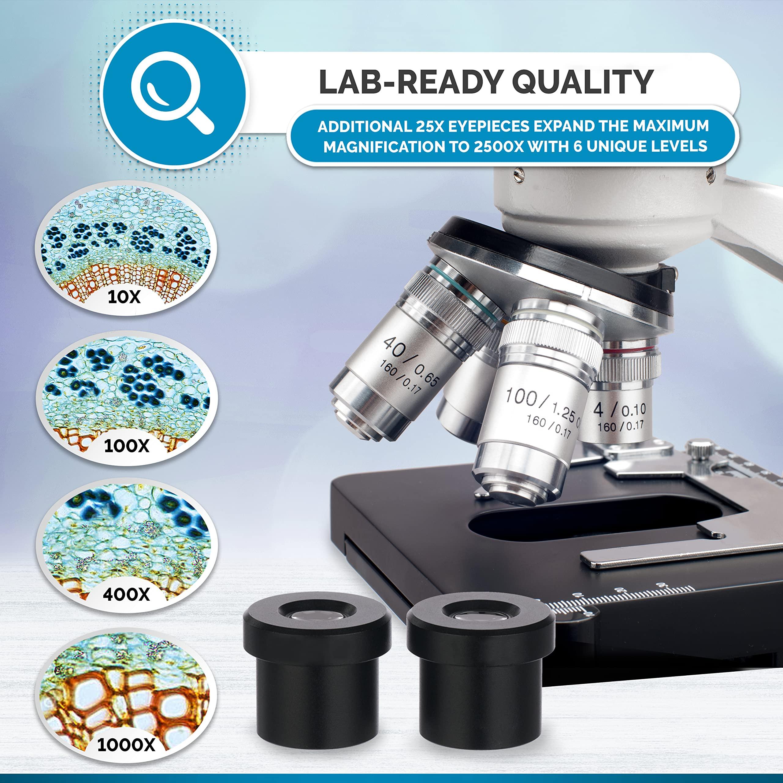 AmScope AmScope 40X-2500X Binocular LED Darkfield Microscope with Siedentopf Head + 5MP Digital Eyepiece