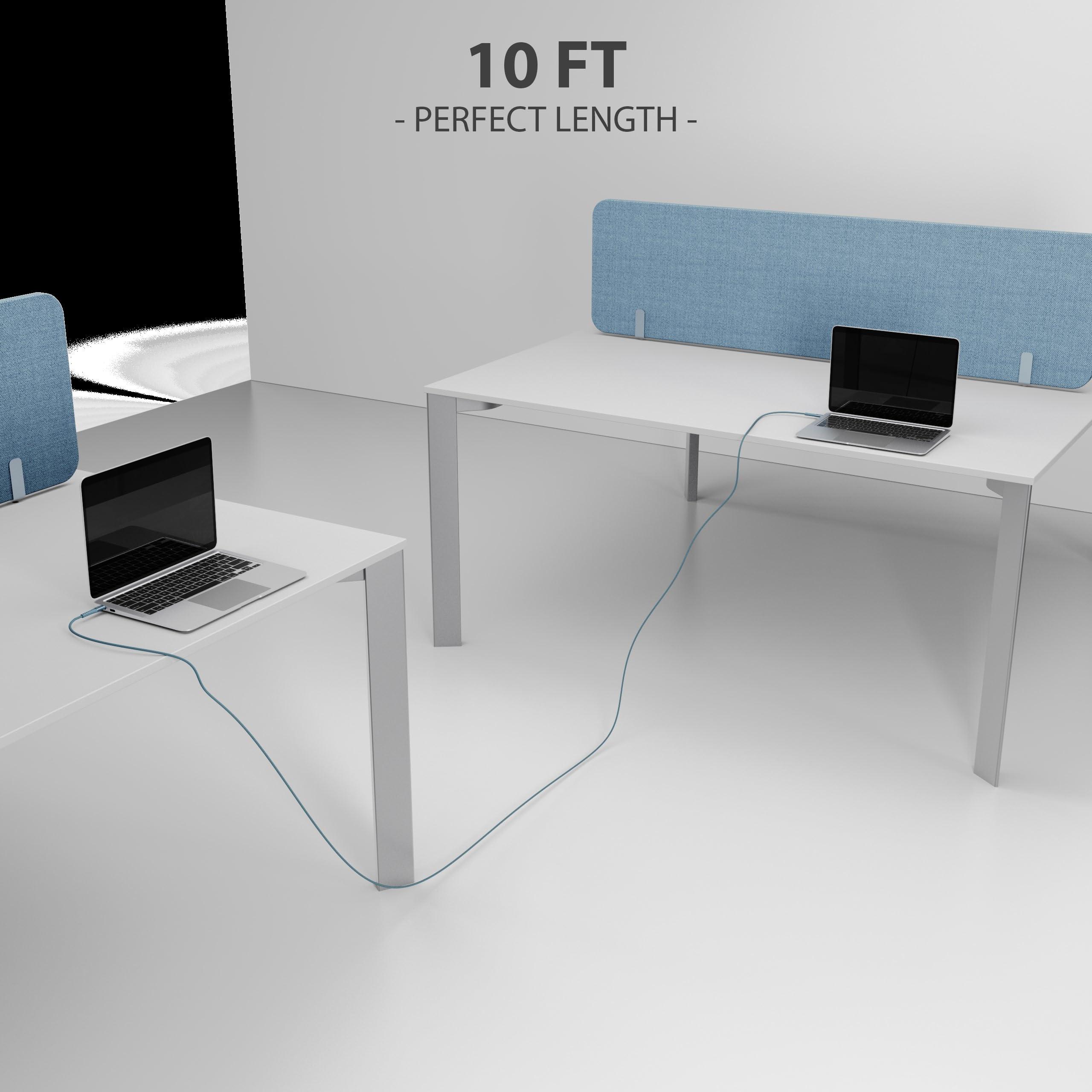 Nautica Nautica Lightning to USB-A Cable, Fast Charge Support, 12W Output Power, Durable Braided Cable 4 ft, Compatible with iPhone, iPad, iPod (Blue)