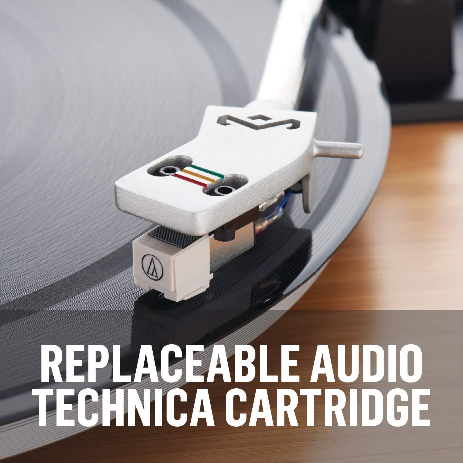 House of Marley House of Marley Stir It Up Turntable, Vinyl Record Player with 2 Speed Belt Drive for 33/45 RPM, Built in Pre-Amp, Headphone Jack and Made from Sustainable Materials. for Wired Speakers Only