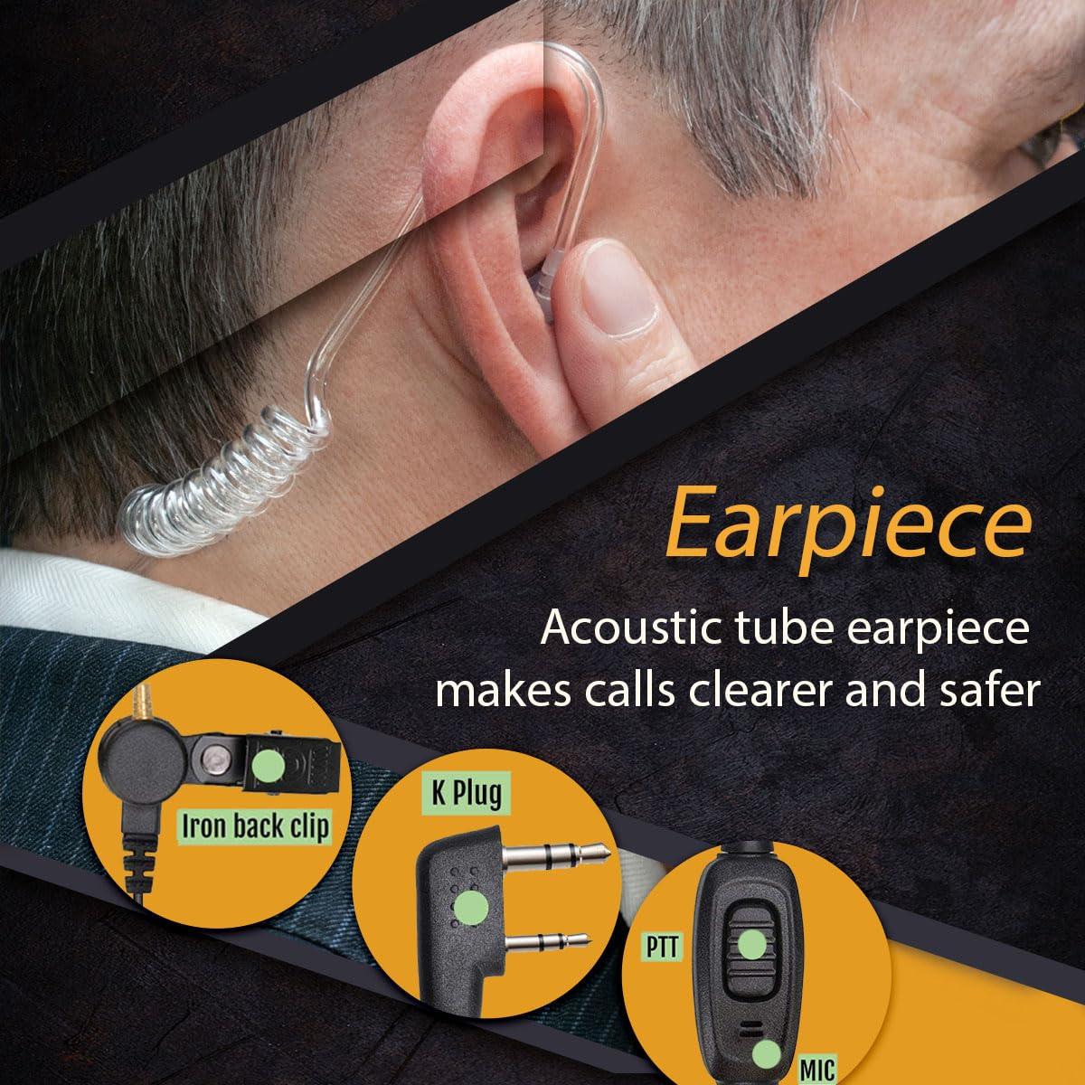 Retevis Retevis RB26 Walkie Talkie Long Range, GMRS Radio with Earpiece and Mic Set(6 Pack), Bundle with Retevis MB1 AM/FM CB Radio(1 Pack), Radios Walkie Talkies for Construction Manufacture