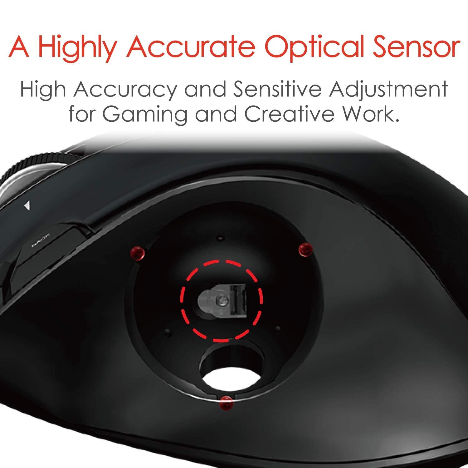 ELECOM ELECOM EX-G Wired Trackball Mouse, Ergonomic, Thumb Control, Smooth Tracking Roller Ball, 6 Programmable Buttons, Tilt Scroll Computer Mice for PC Mac