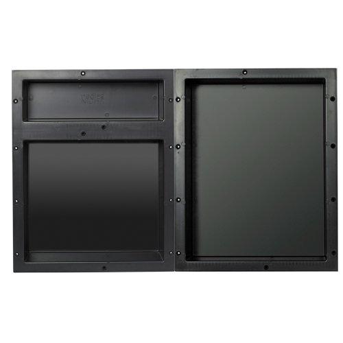 Tile Redi USA Redi Niche Triple Niche Recessed Shower Shelf- Black, Three Inner Shelves , 32-Inch Width x 20-Inch Height x 4-Inch Depth