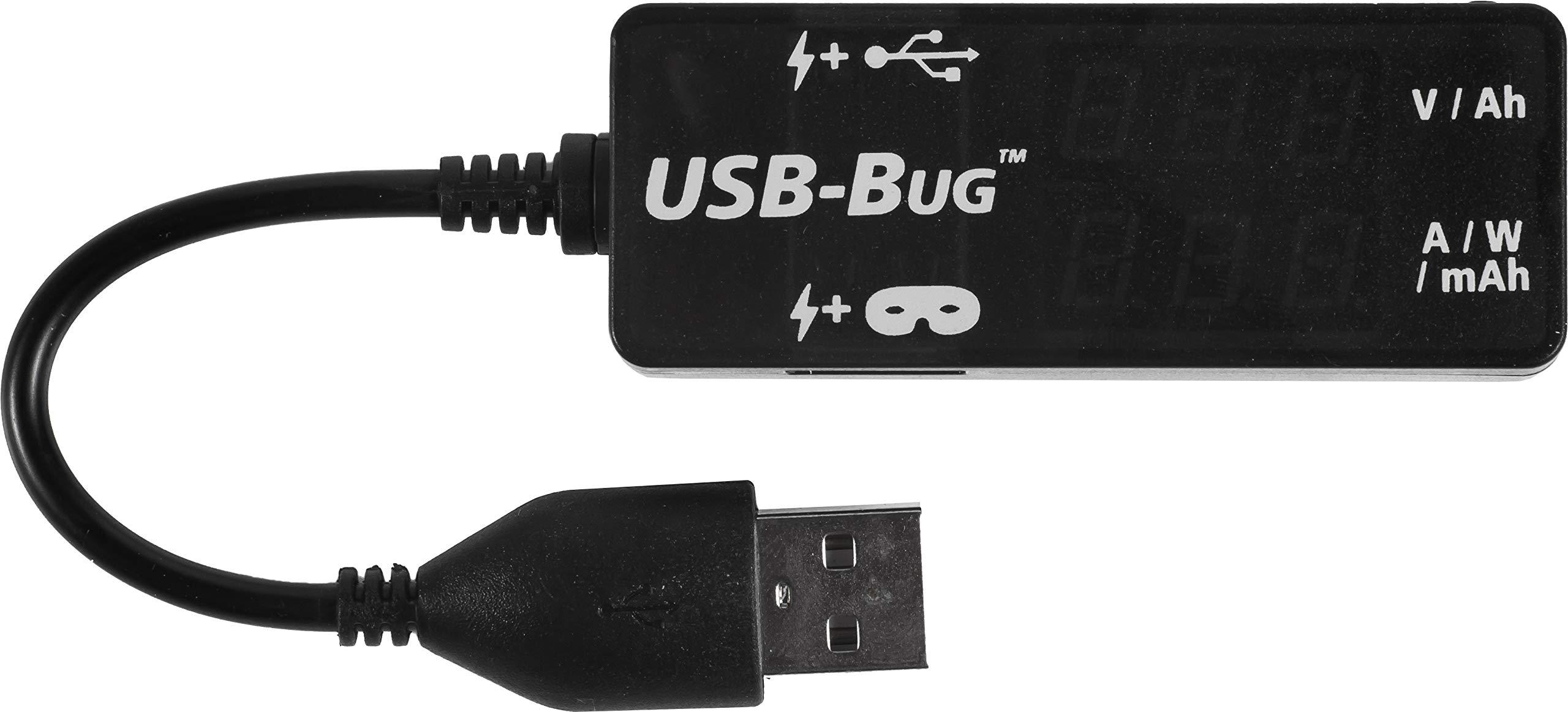 Triplett Triplett USB-Bug Dual-Output Inline USB-A Tester with Data Masking Port