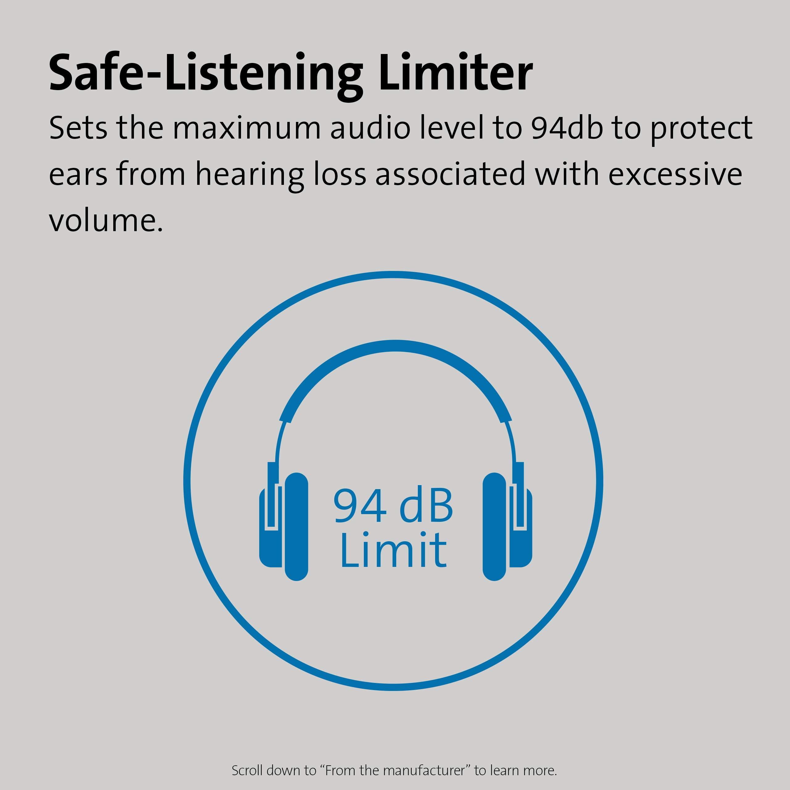 Kensington Kensington USB-C Hi-Fi Headphones, On-ear Headphone for Kids, for School, for Adults, Padded Adjustable Headband, 6 ft Cord (K97456WW),Black