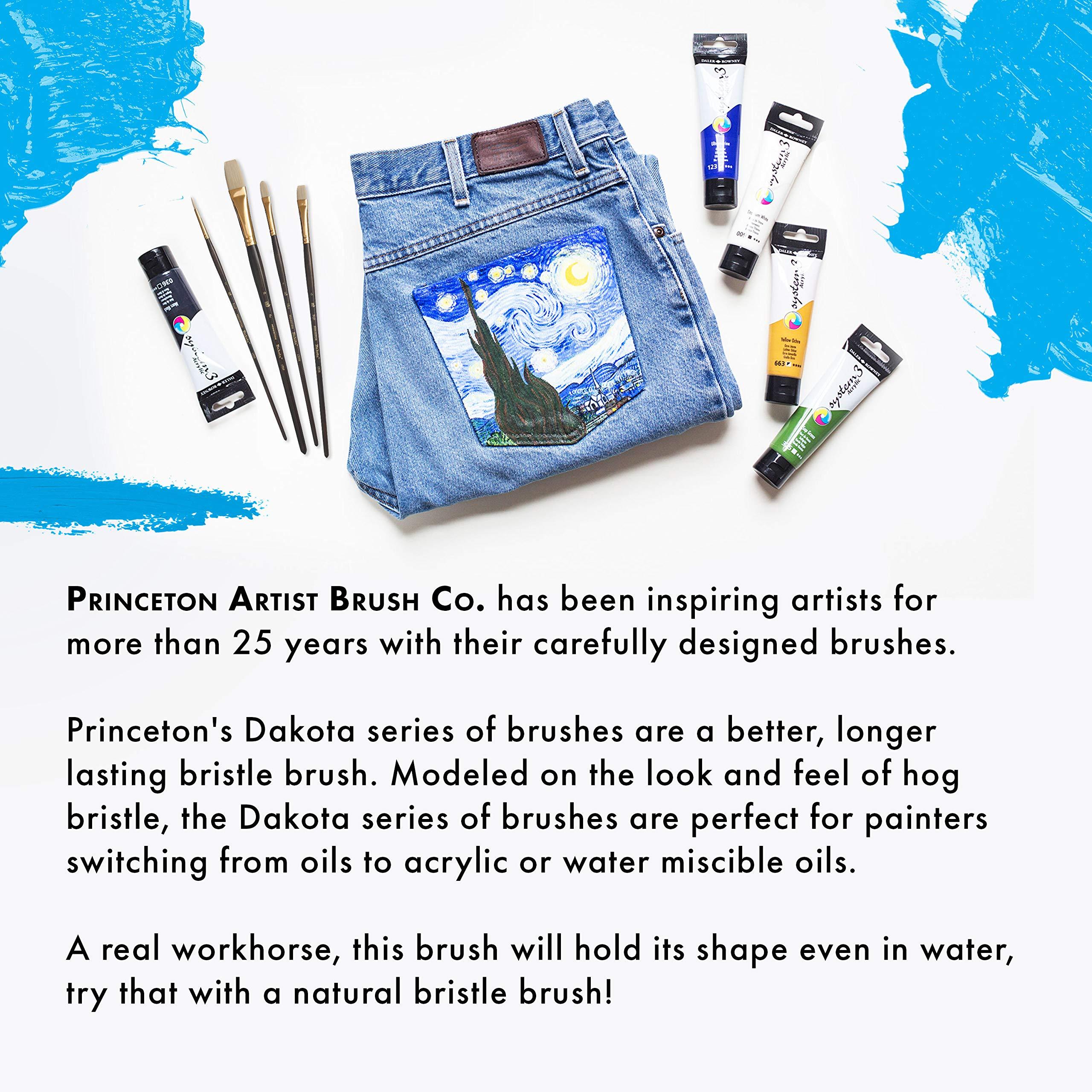 Princeton Princeton Dakota Paintbrush, Size 6, Dark Brown