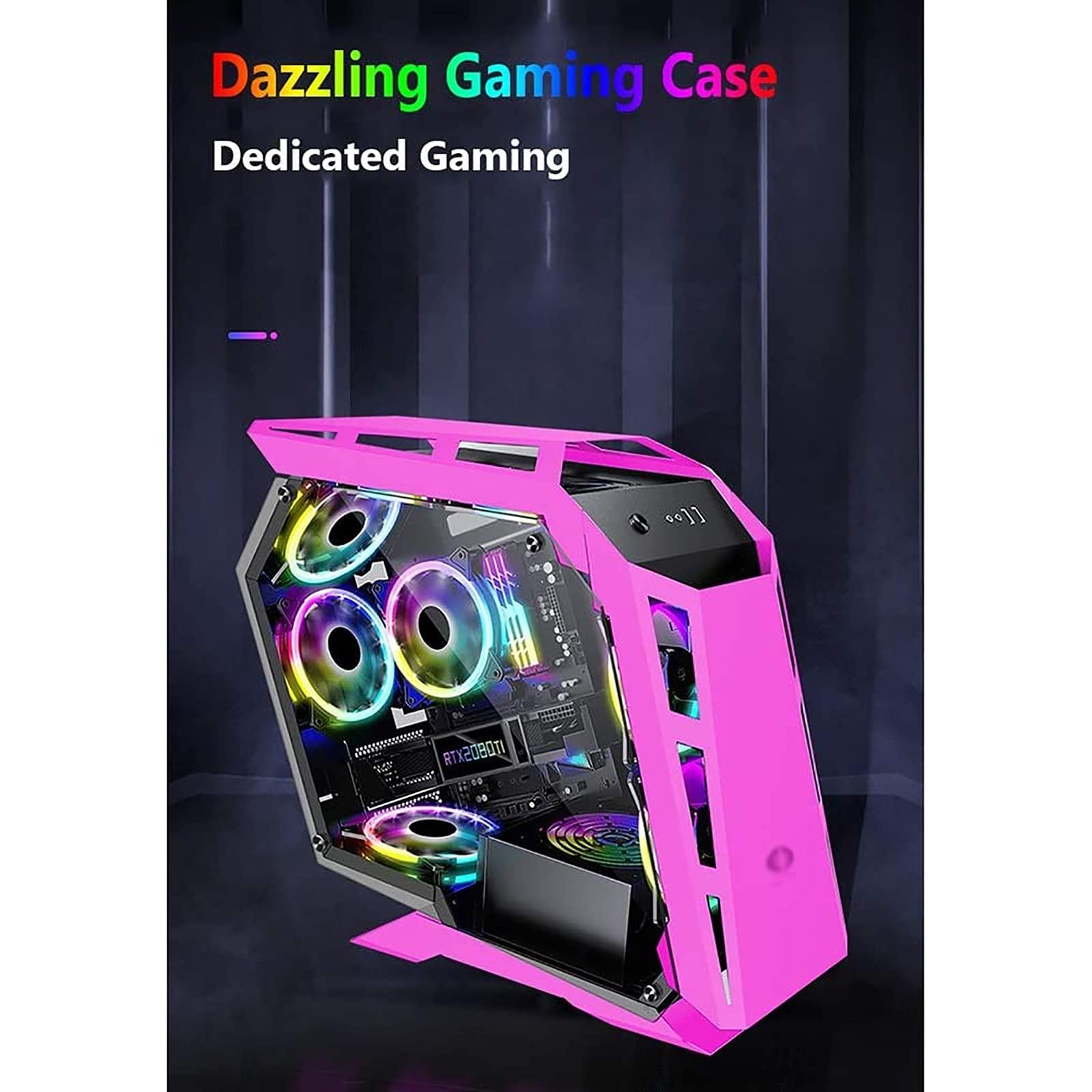 BBNB BBNB ATX Gaming Case - Micro ATX PC Case/ATX Computer Case - Mid Tower - Tempered Glass - Fan and Water Cooling Support (Black)