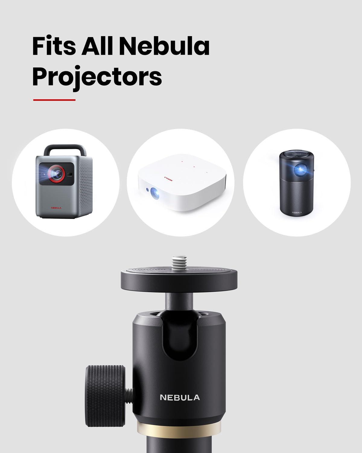 NEBULA NEBULA Projector Lightweight and Adjustable 3-ft Floor Stand, Fits Projectors Cosmos 4K SE, Cosmos Laser 4K, Mars 3 Air, Universal Mount, Cable Storage