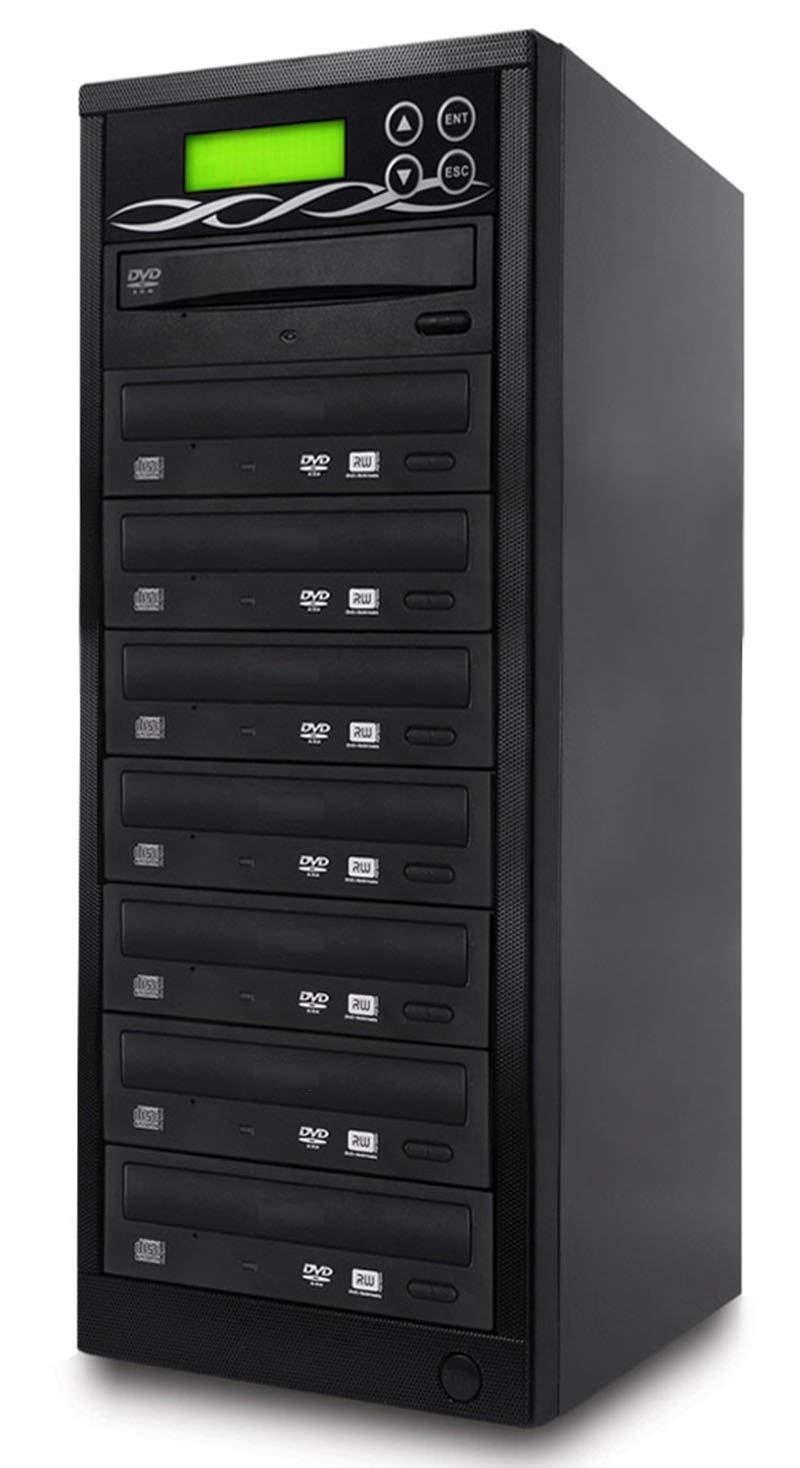 BestDuplicator BestDuplicator Target DVD CD Duplicator with DVDRW Burners Athena Duplication Controller, Standalone Copier Tower Replication Recorder Black (1 Target, Black)