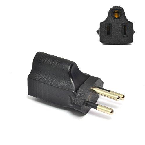 Ceptics Ceptics Brazil Nbr14136 Travel Power Plug Adapter Accepts NEMA 5-15R - ETL Certified - Industrial Grade (IG-11C)