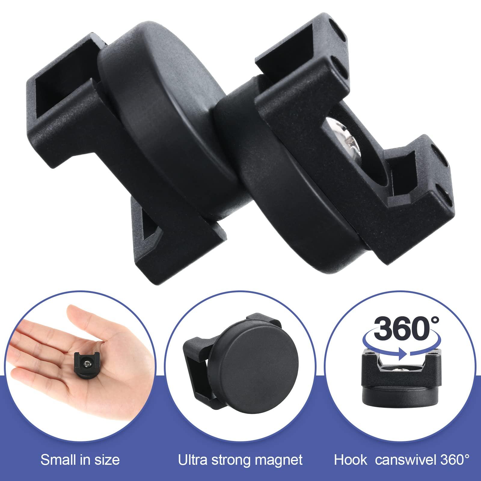 Yookeer Magnetic Zip Tie Mount Multipurpose Cable Holder Cable Mount Magnets Magnetic Wire Management Bases with Heavy Duty Cable Zip, Mount Nylon Cable Ties in Total(250 Pieces,22 mm)