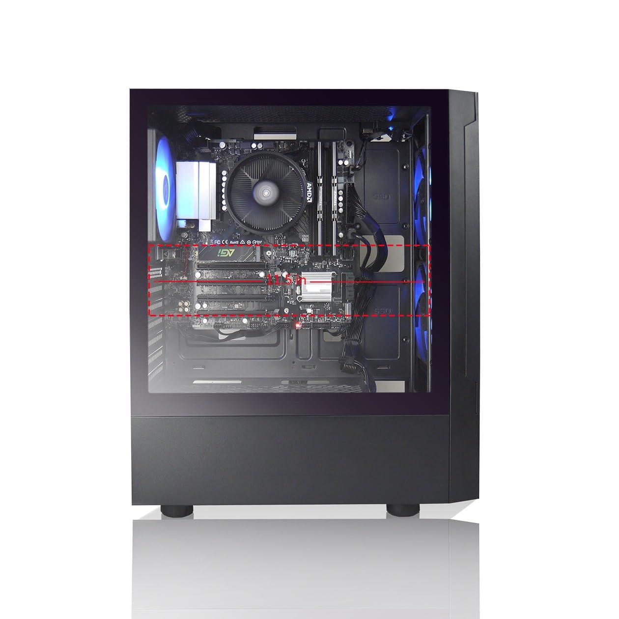 AVGPC AVGPC Max Gaming PC - AMD Ryzen 5 5600GT, 16GB DDR4 RAM, 1TB M.2 NVMe SSD, Windows 11, WiFi (AMD Ryzen 5 | Radeon Graphics)