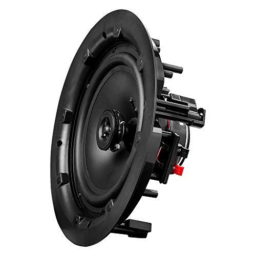 OSD Audio OSD 8" in Ceiling Speaker Pair 120W, Trimless Magnetic Grille, Pivoting Tweeter, Paintable Grille ACE800