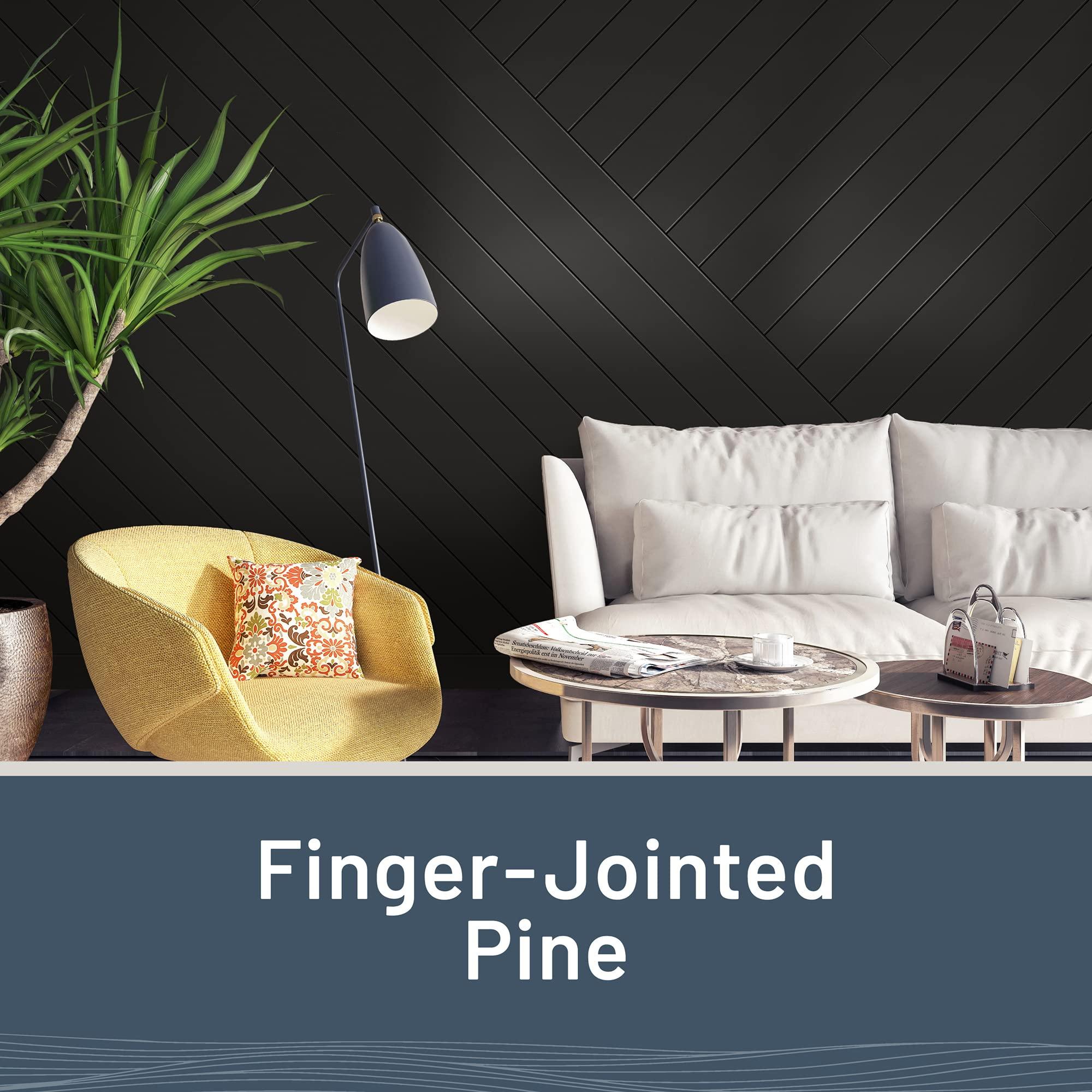 UFP-Edge UFP-Edge 1 in. x 6 in. x 6 ft. Timeless Smooth Nickel Gap Shiplap (Midnight Black) (6-Pack)